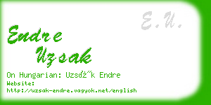 endre uzsak business card